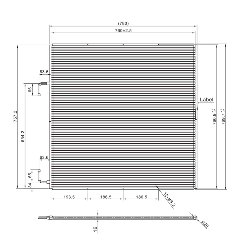 SC-1400 冷凝器盘管微通道热交换器sc-1400